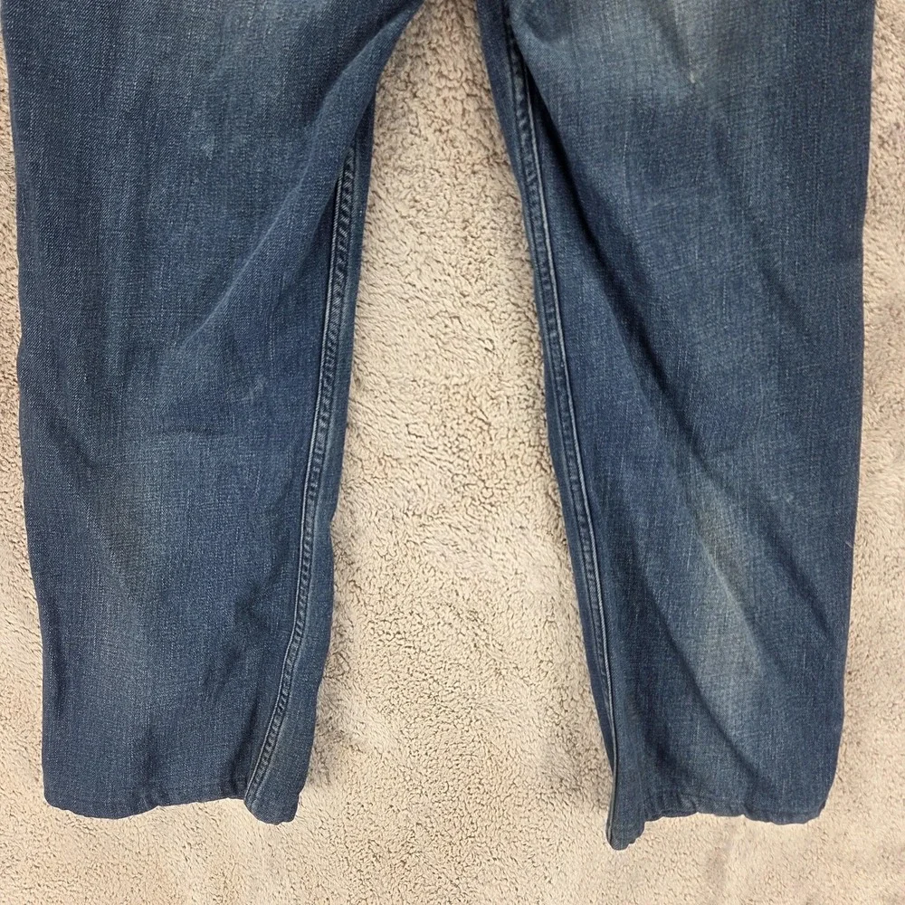 Vintage Levis Blue Star Jeans Mens Blue Buckle Back Engineered Fits 32x26